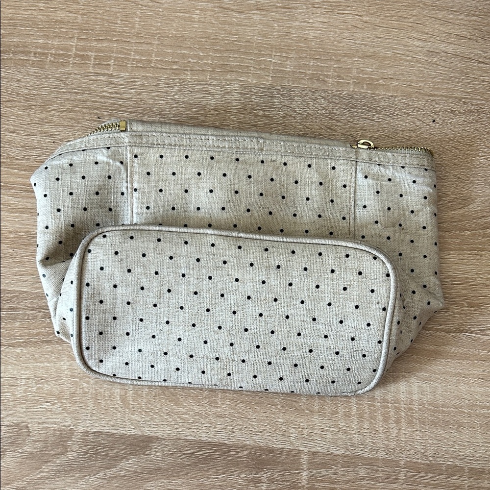 Polka Dot Tan Pouch - Picture 4 of 8